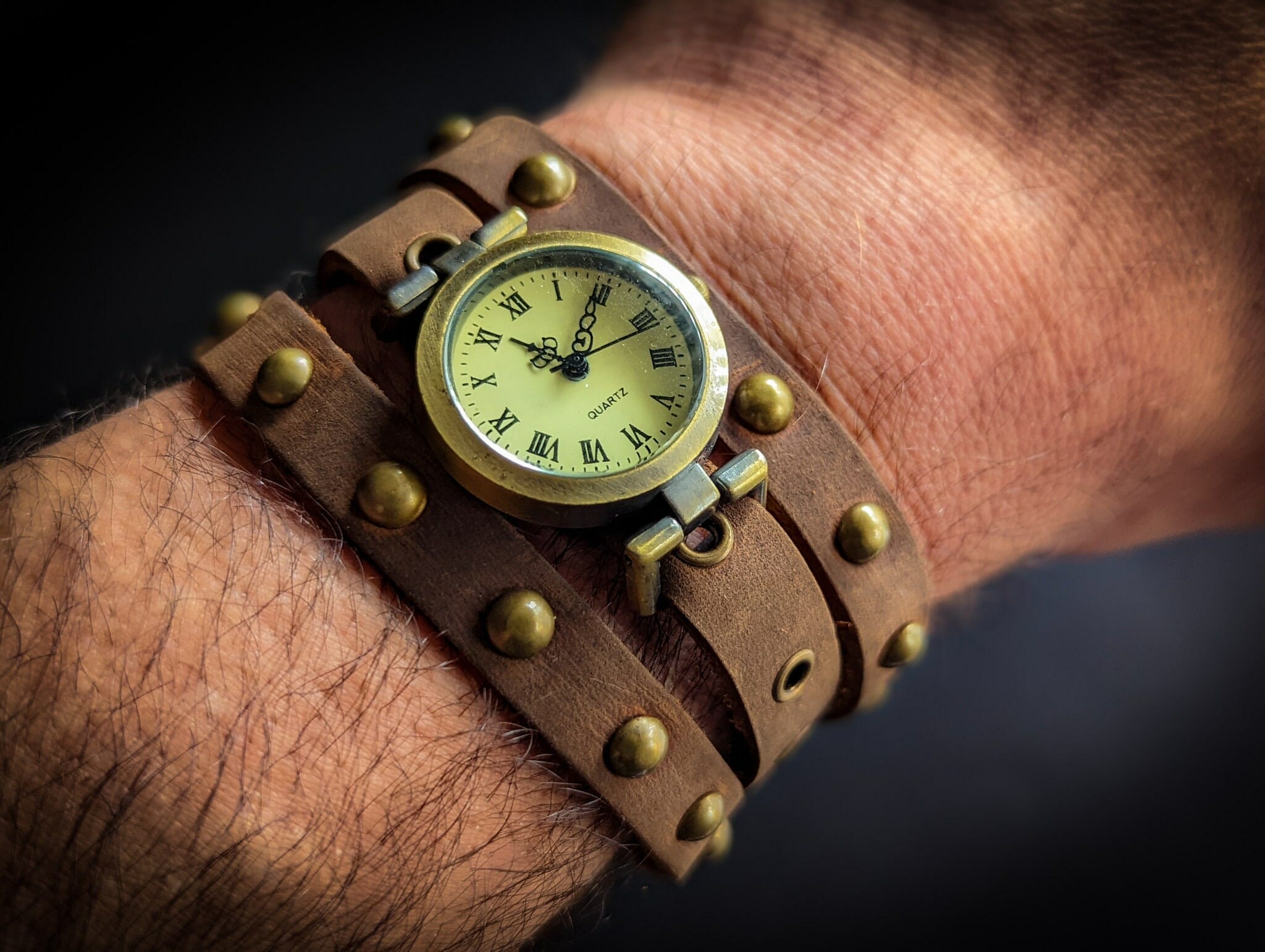 Gubelin 1973 Swiss Retro Space Era Wrist Watch Cuff Bracelet In .925 –  Treasure Fine Jewelry
